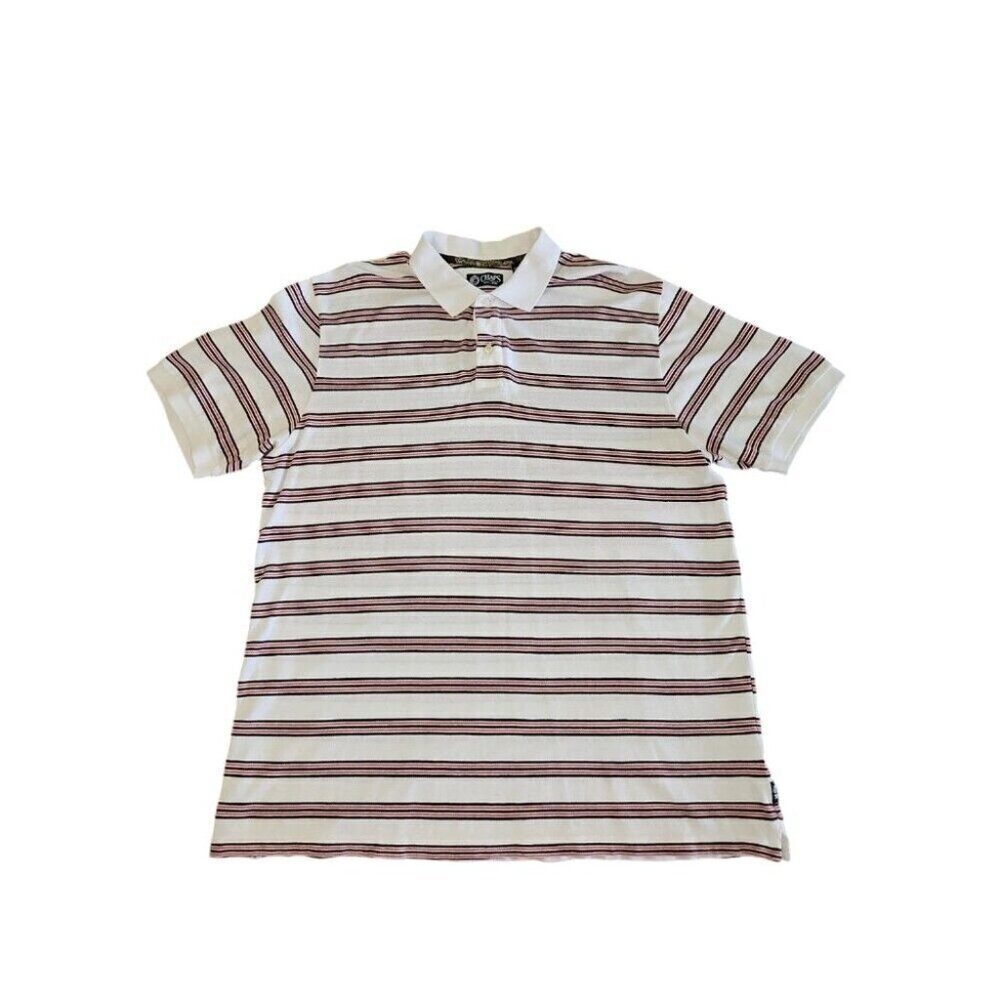 Chaps Men's White Striped Polo Size XL - Picture 1 of 7